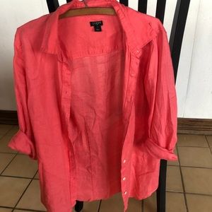 J crew linen button down